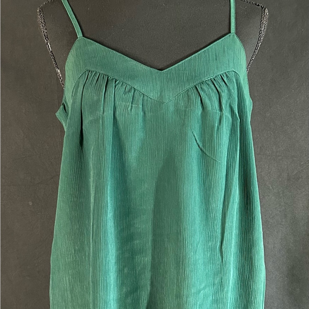 Wishlist Apparel Green Textured Cami Tank Small